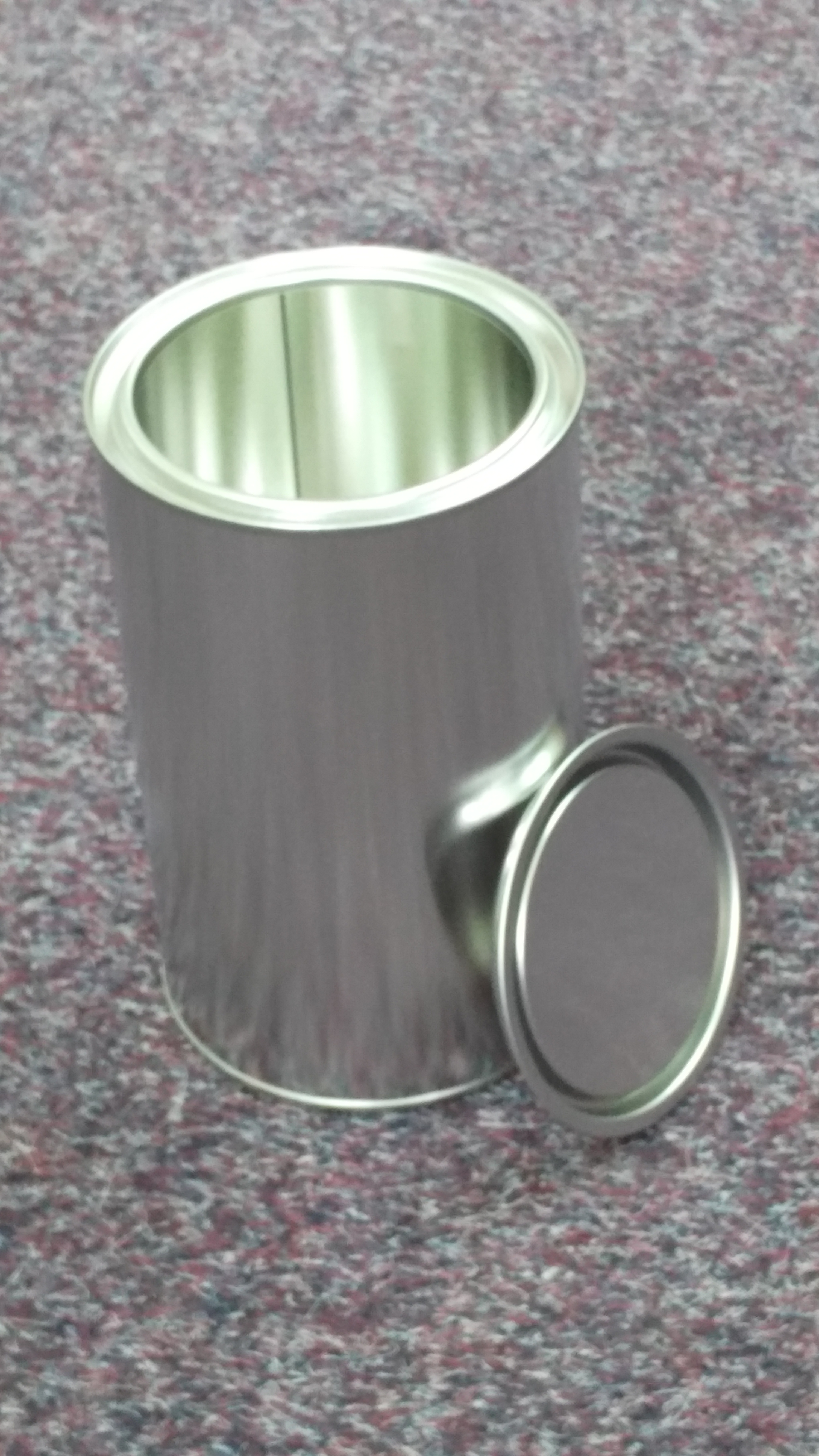 Plechovka na farby + viečko 1,2 l