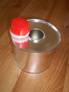 Plechová fľaša + uzáver 500 ml
